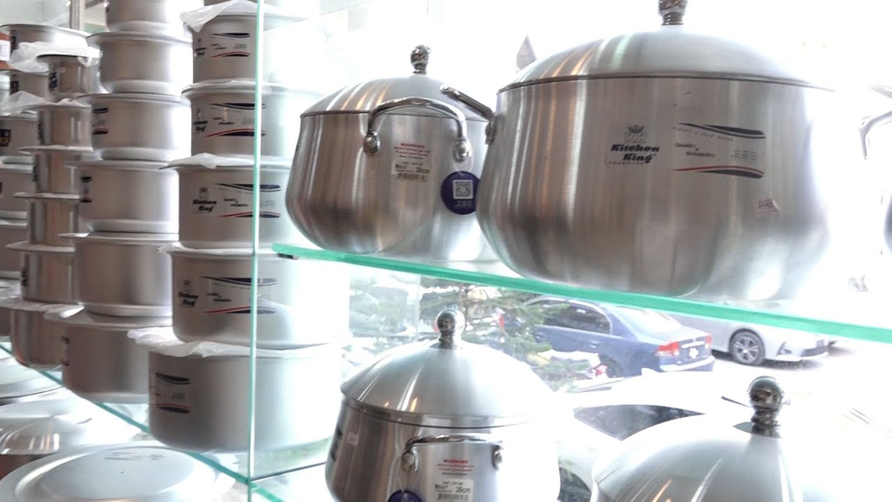 BELLY SET | PATEELA SET | KITCHEN COOKWARE SET PURE ALUMINIUM SILVER BY KITCHEN KING
