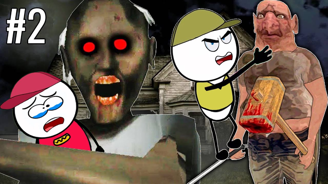 THE TWINS Real Story Part 2 - Granny Horror Game (ANIMATED IN HINDI) Gulli Bulli | Make Joke Horror