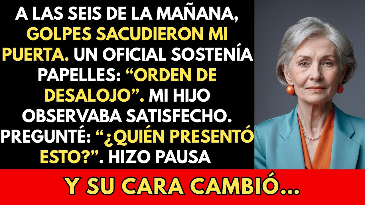 Un Oficial De La Policía Judicial Apareció A Las 6 AM Con Una Orden De Desalojo—Mi Hijo La Presentó…