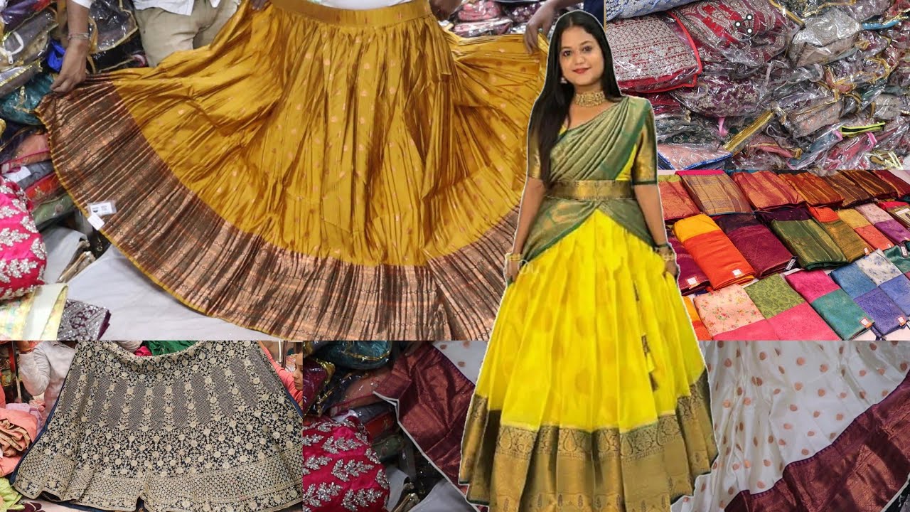 Rs. 1500 Only Silk Half Saree Lehenga Bridal lehenga pari Designer saree