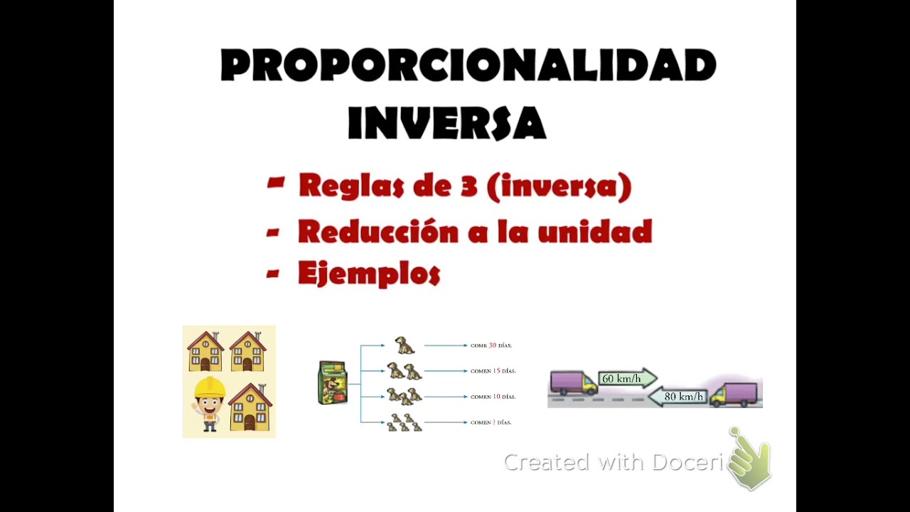 REGLAS DE 3 INVERSAS + REDUCCIÓN A LA UNIDAD INVERSA CON EJEMPLOS