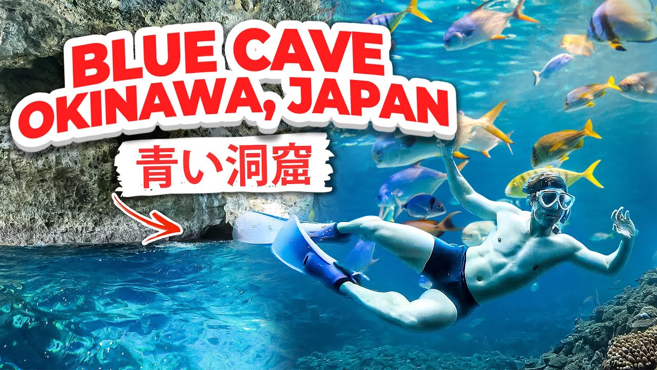 Blue Ocean Cave in Okinawa, Japan | Accidentally Found Ancient Castle at Night (Story 9)