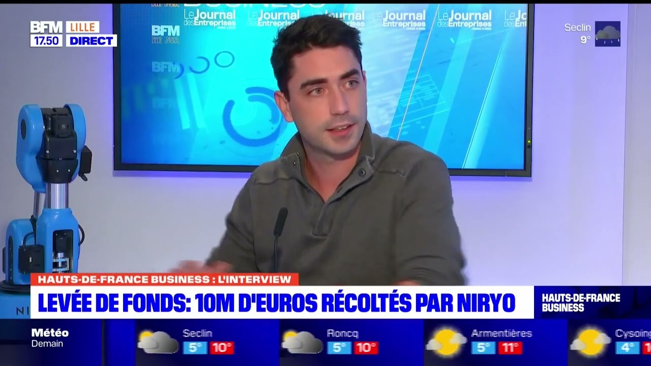 Marc-Henri Frouin (Niryo) est l'invité de BFM Grand Lille / Le JDE