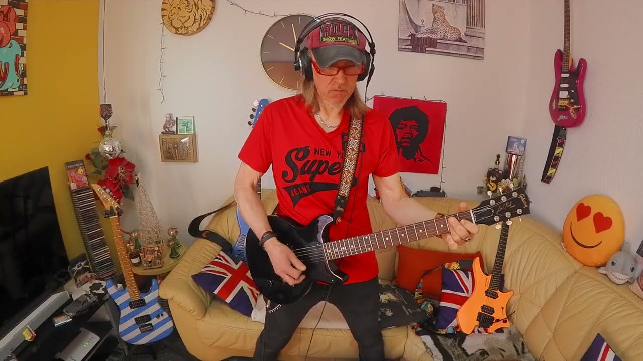 Long Cool Woman Cover Gibson Les Paul Junior Double Cut Ebony