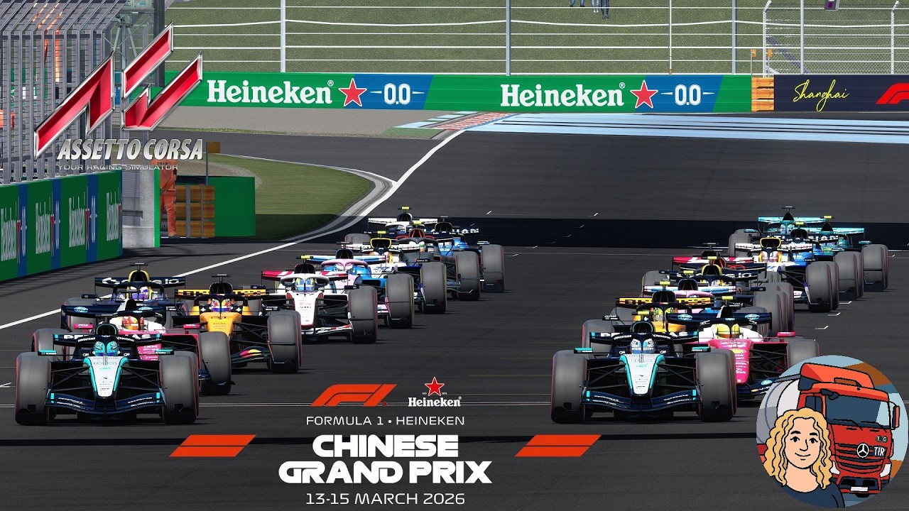 Assetto Corsa F1 2026 Full Grid by Sim Dream Development Test Race  Chinese Grand Prix Gameplay ITA