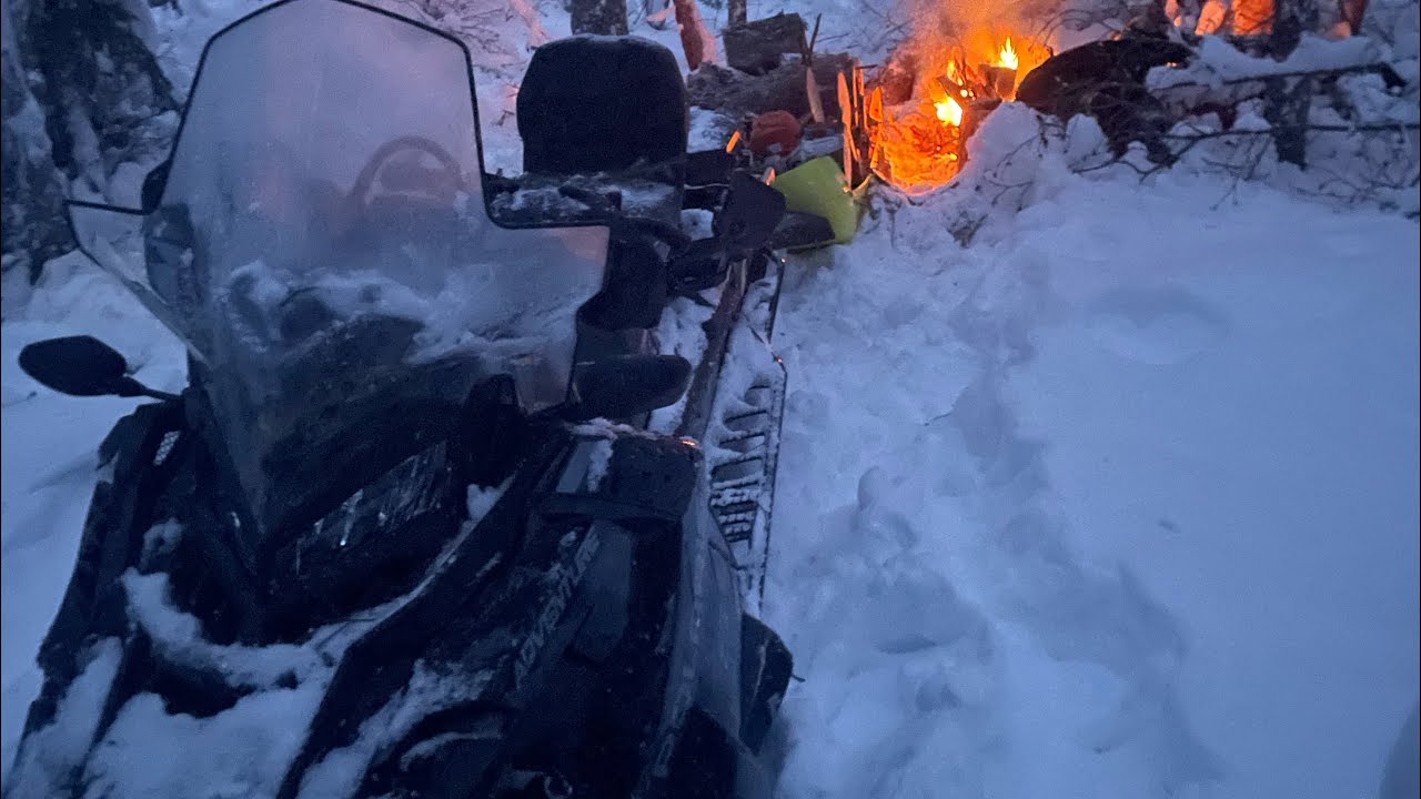 Polaris S4 Titan at the woodyard pulling through overflow!