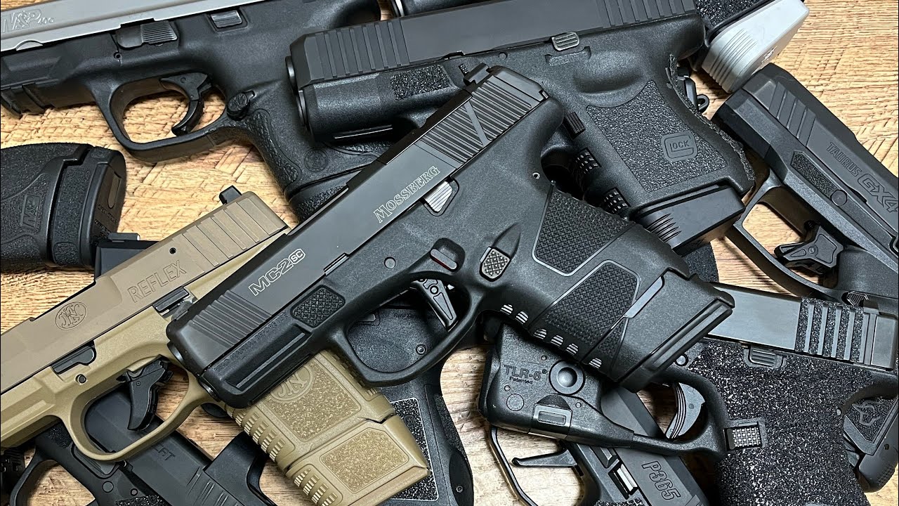 Comparing The Mossberg MC2SC Size to other Popular EDC Firearms