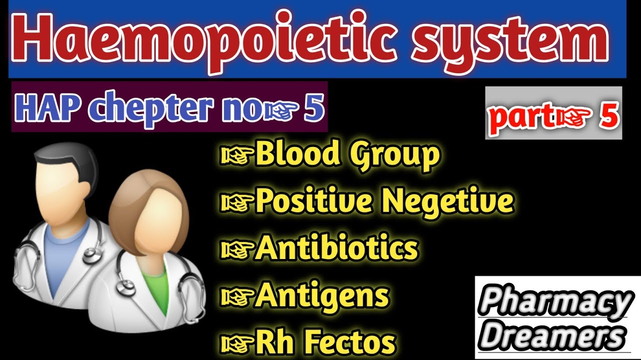Part 5 //HAP chepter no☞5 //blood group //Antibiotics //Antigen //Rh factors #dpharma #bloodgroups 