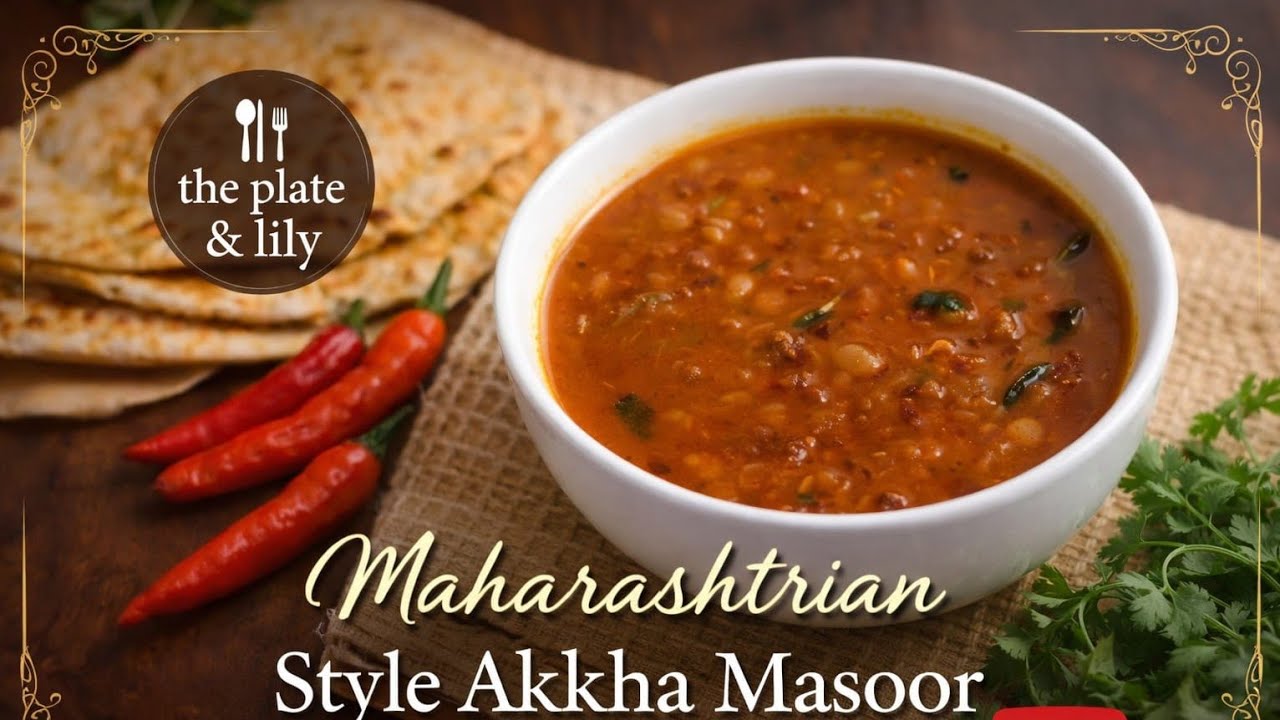Maharashtrian Dhaba Style Akkha Masoor 