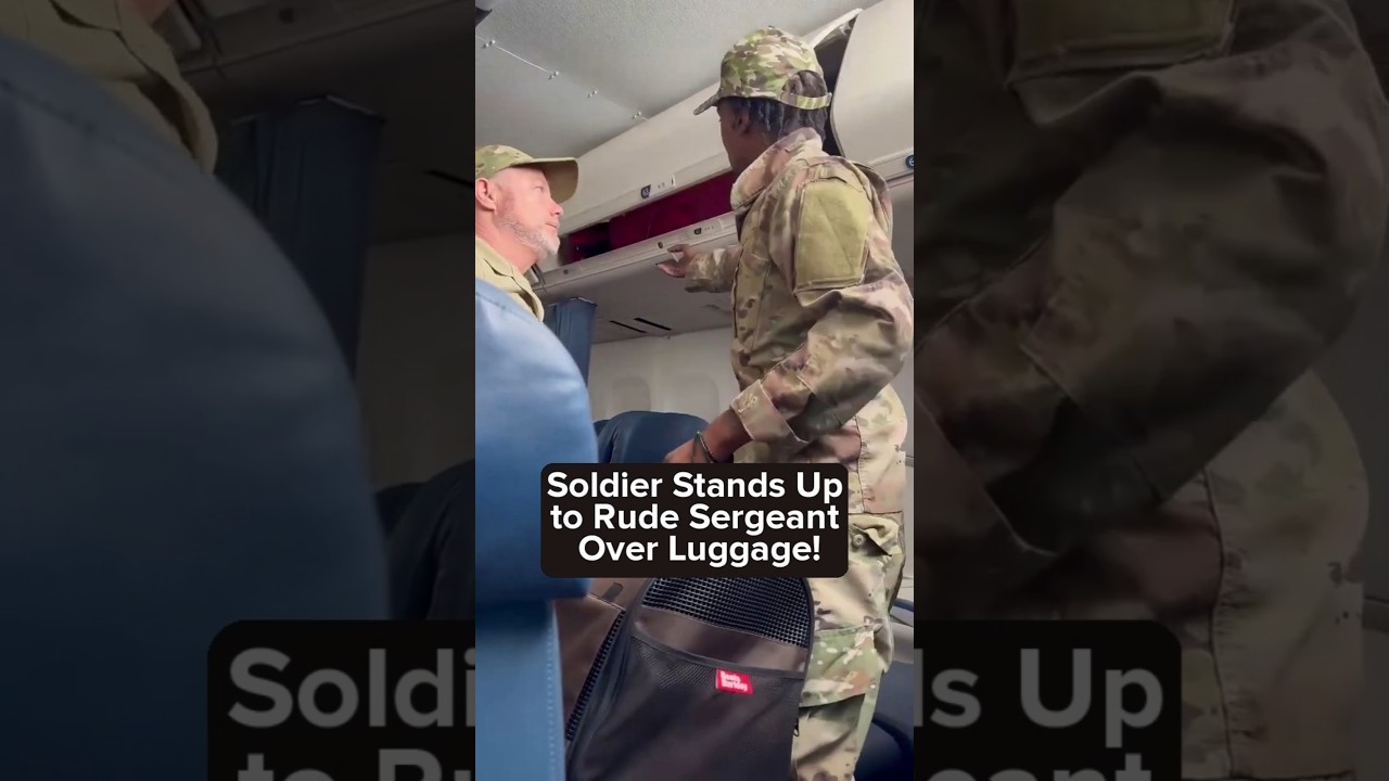 Soldier Stands Up to Rude Sergeant Over Luggage! Part 1#shorts