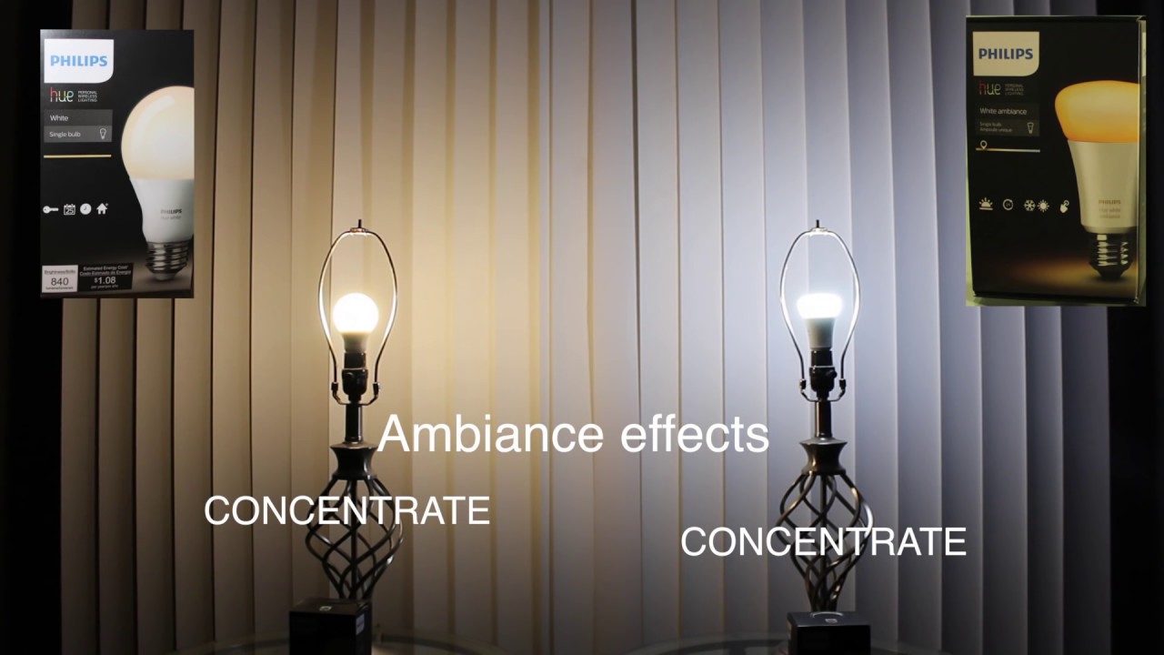 Philips Hue White ambiance light bulb comparision