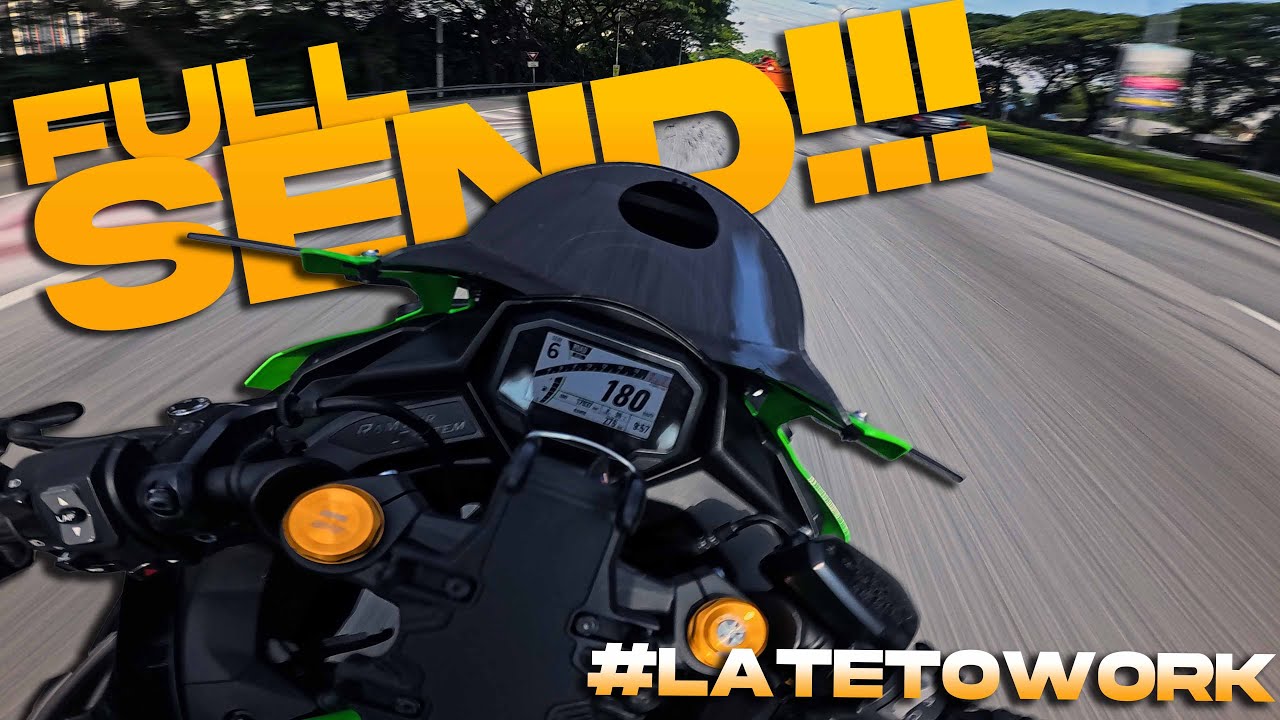 LATE TO WORK!! | KAWASAKI ZX25R | INSTA360 ACE PRO | 4K