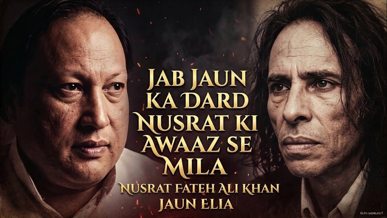 Jaun Elia x Nusrat Fateh Ali Khan | Ye Mujhe Chain Kyun Nahi Padta – Soulful Sufi Experience