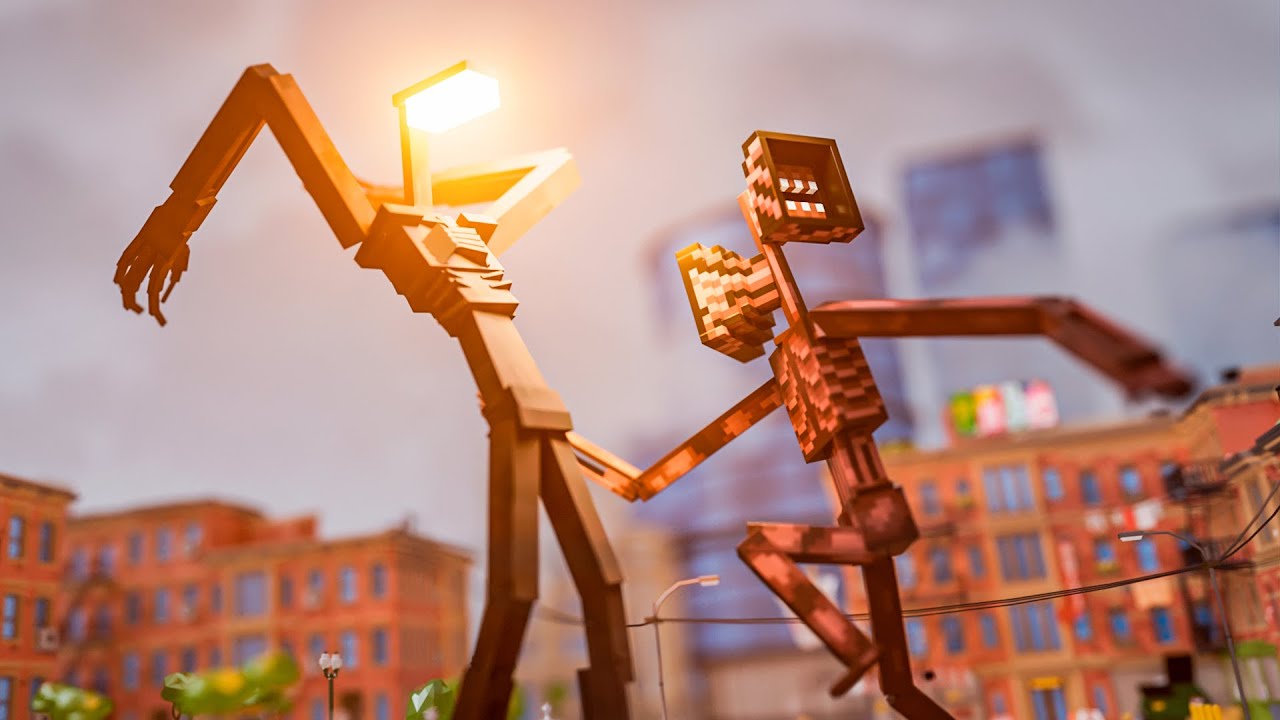 LIGHT HEAD VS SIREN HEAD NO MINECRAFT !! ( TREVOR HENDERSON ) AVENTURA COM MODS