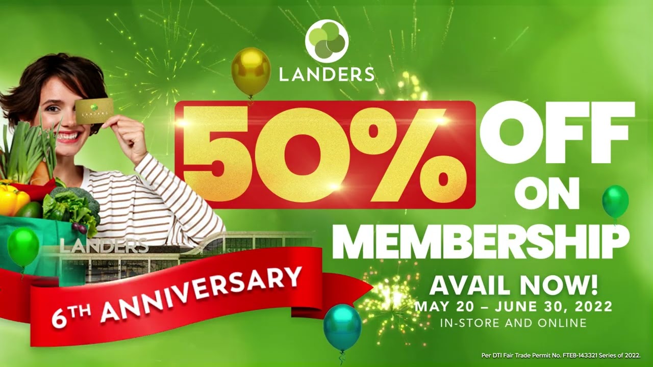 Landers 6th Anniversary 50% Off Membership Promo