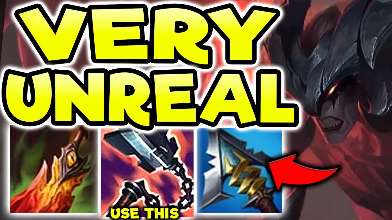 AATROX TOP IS THE BEST TOPLANE LANE BULLY! (UNREAL DAMAGE) - S12 Aatrox TOP Gameplay Guide