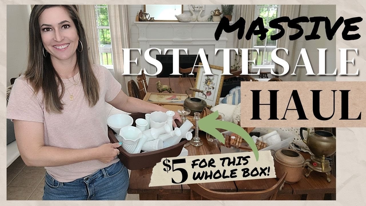 Best estate sale haul ever • Thrifting home decor 2022 • Resale your thrifted finds