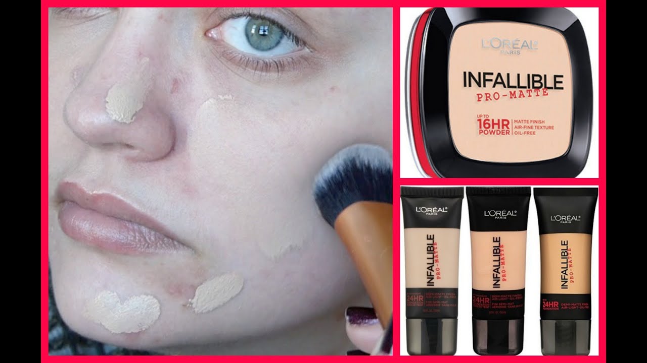 YouTube Made Me Buy It!: L'Oréal Infallible Pro-Matte 24HR Foundation & 16HR Powder