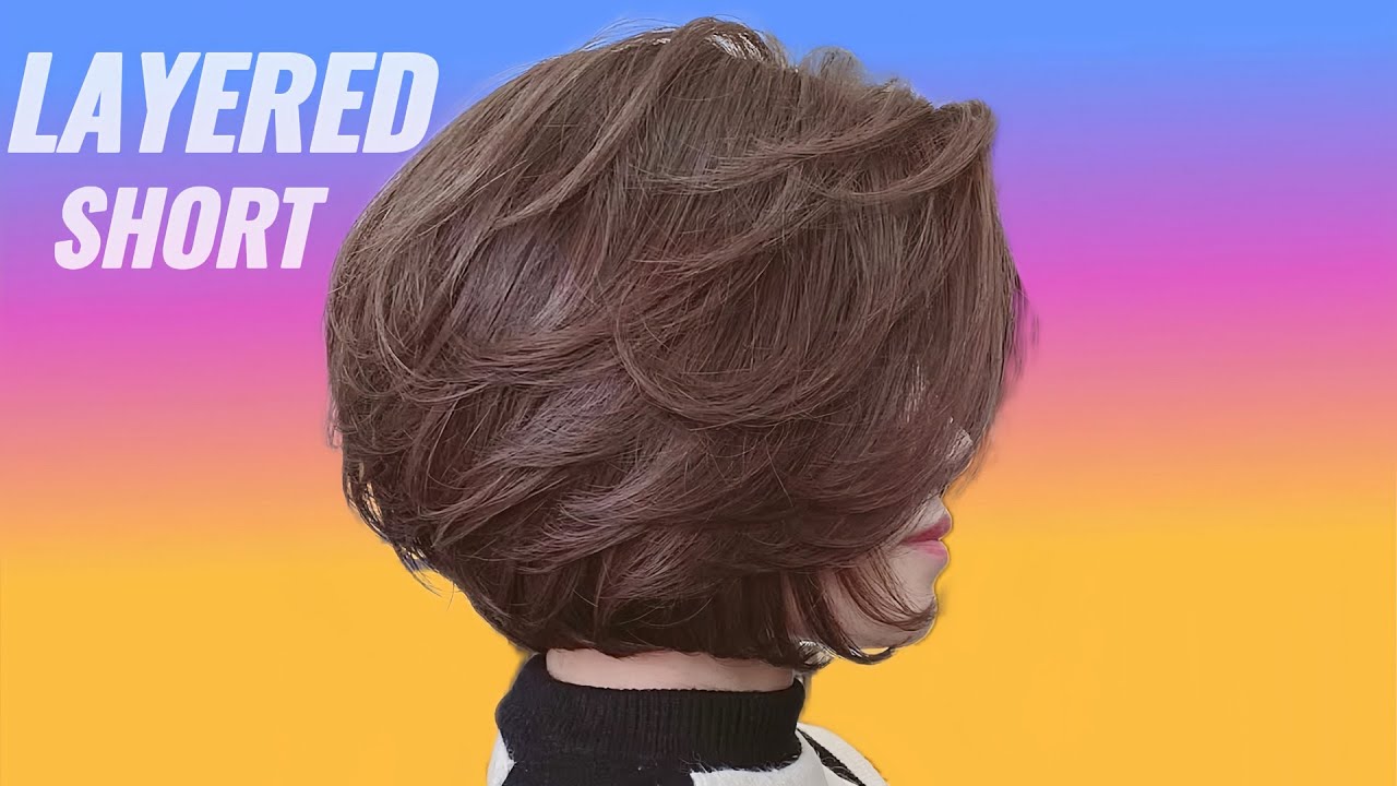 How to Cut Short Layered | Short Layered Haircut for Fine Hair Tutorial (Step-by-Step)