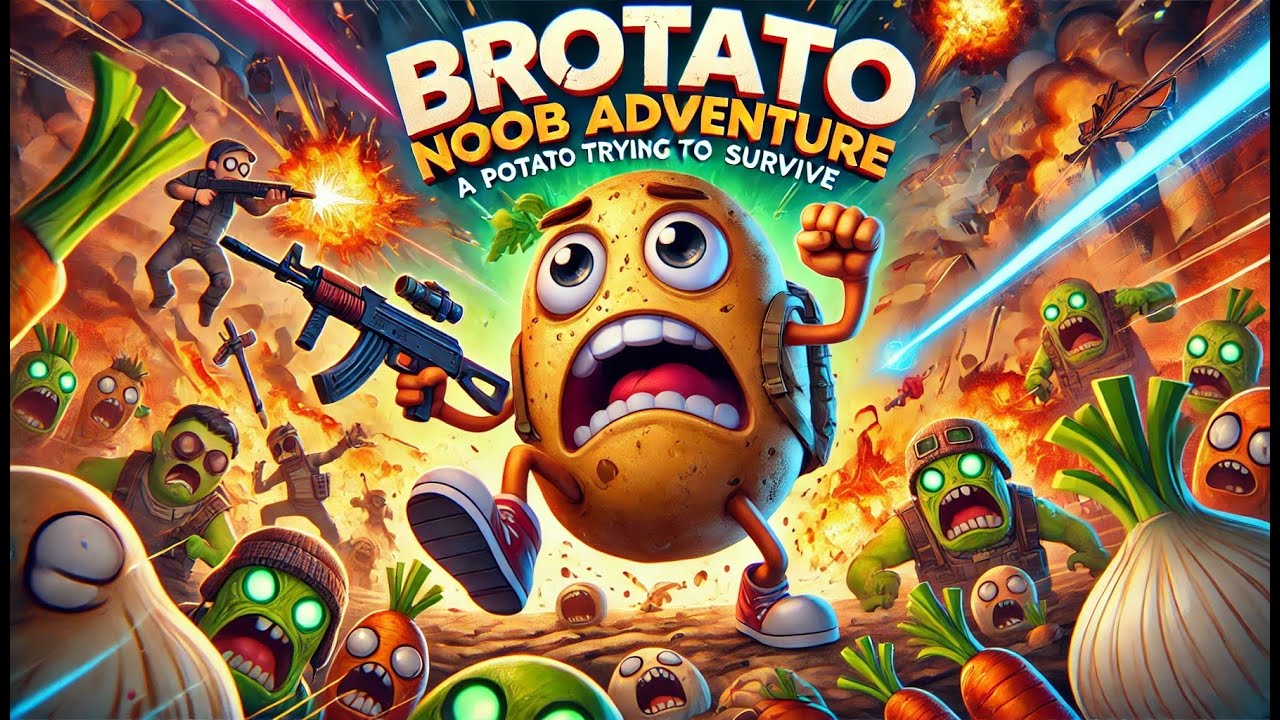 A Potato Trying to Survive: Brotato Noob Adventure