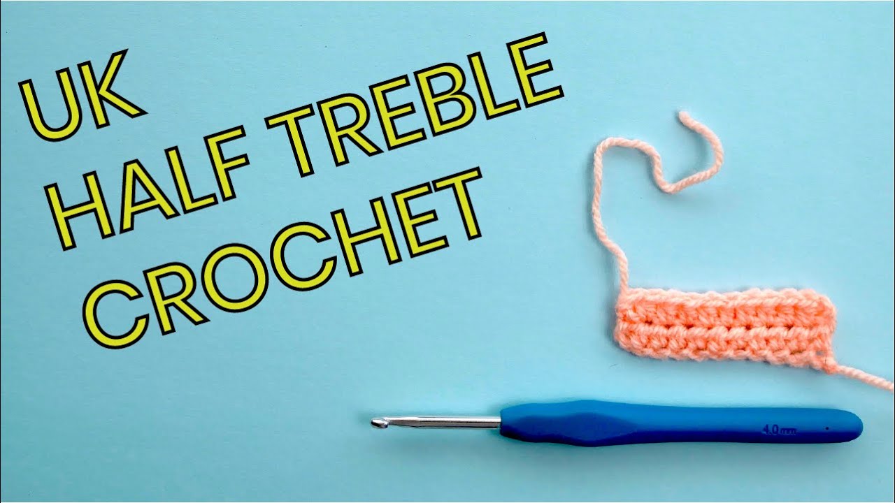 How to UK half treble crochet (HTR) right handed - Crafts at Home