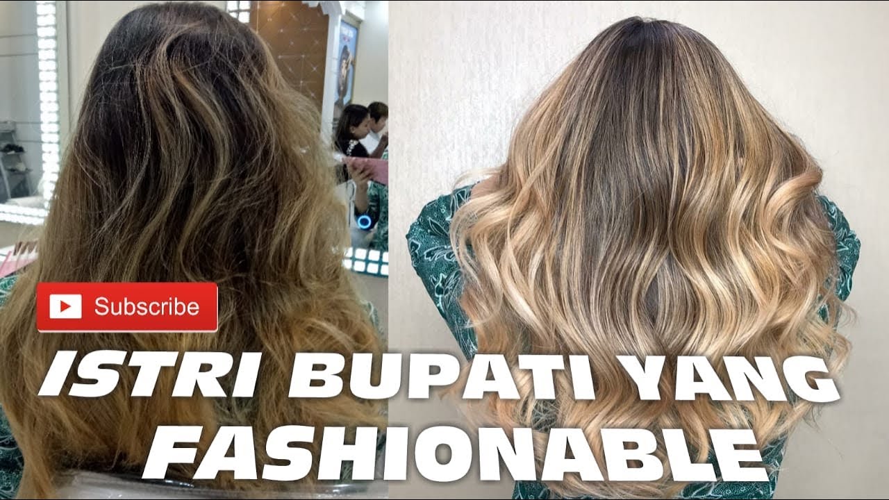 WARNA RAMBUT GOLDEN MILKSHAKE UNTUK ISTRI BUPATI TRENGGALEK FASHION DIANTARA YANG ADA