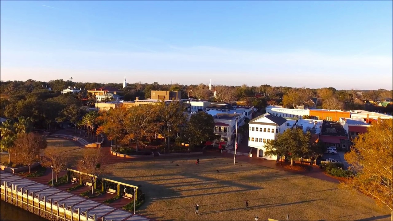Beaufort, SC drone footage -Downtown