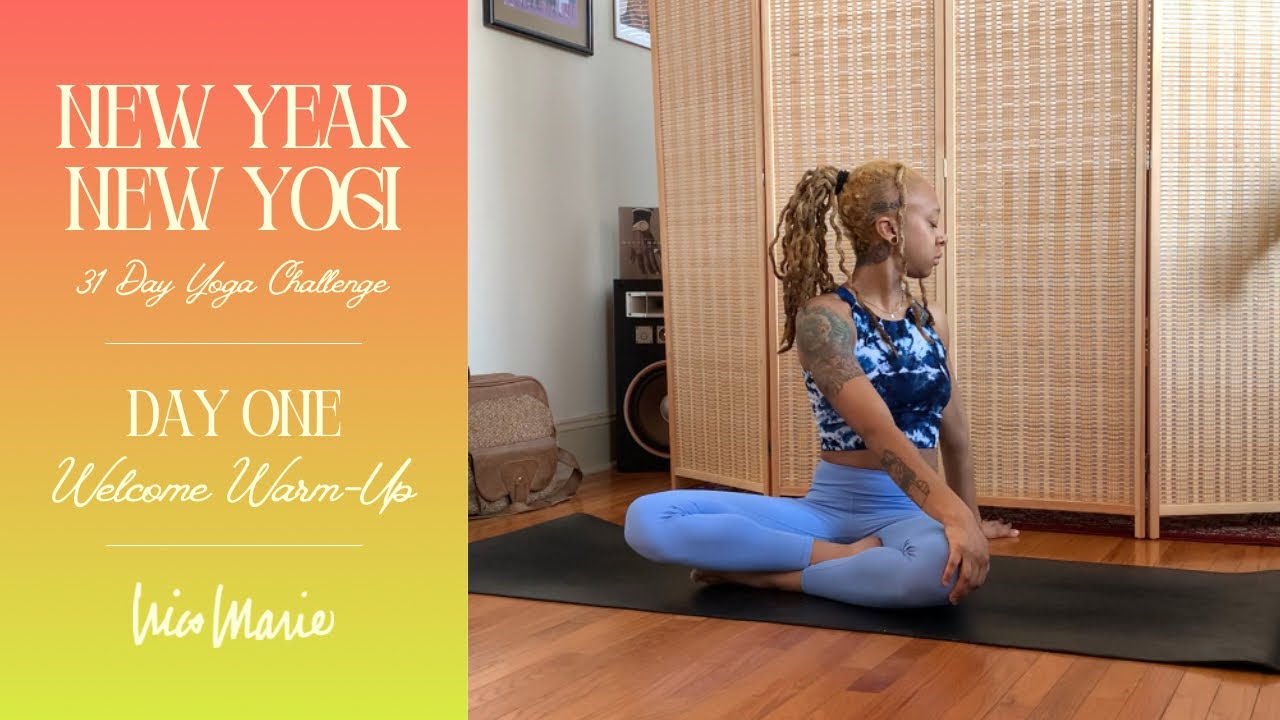 DAY 1 - Welcome Warm-Up - Yoga Intro | 💛 NEW YEAR, NEW YOGI CHALLENGE WITH NICO 💛