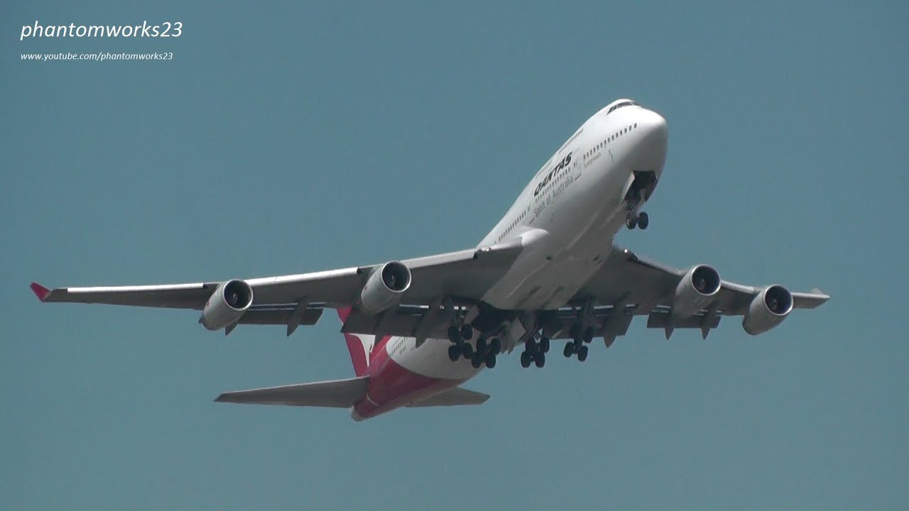 Qantas Airways 747-400 | Take Off 34L | Sydney Airport
