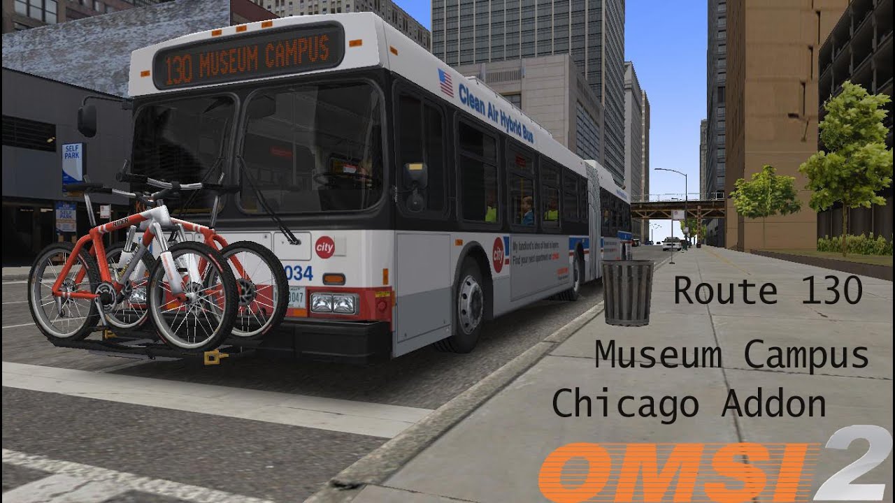 Omsi 2: Chicago Addon Route 130 to Alder Planetarium Terminus Diesel Hybrid
