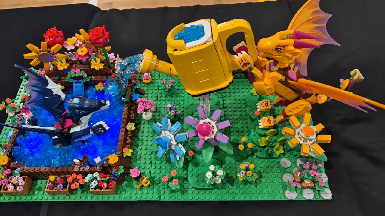Dragons in the garden and Can you find? by Cara Bertoli, at Brixpo, SA's largest fan-run Lego event
