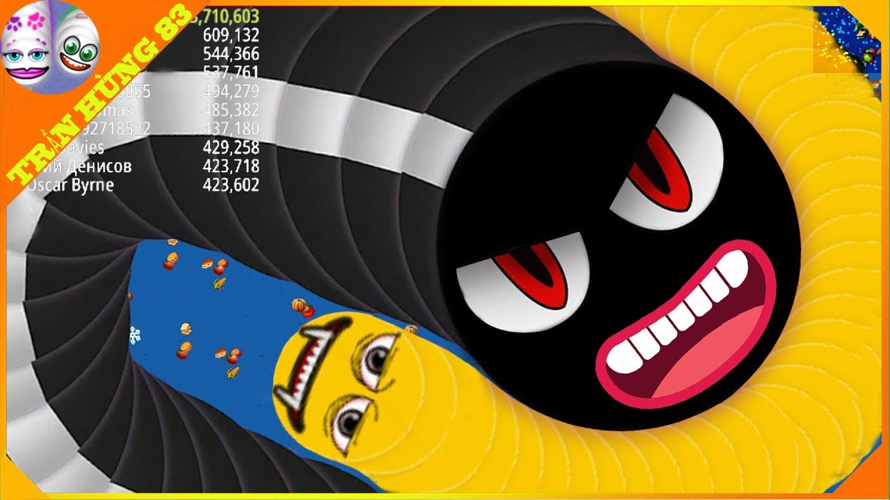 🐍WORMSZONE.IO | GIANT SLITHER SNAKE TOP 01 / Лучший игровой процесс в Epic Worms Zone! | Trần Hùn...