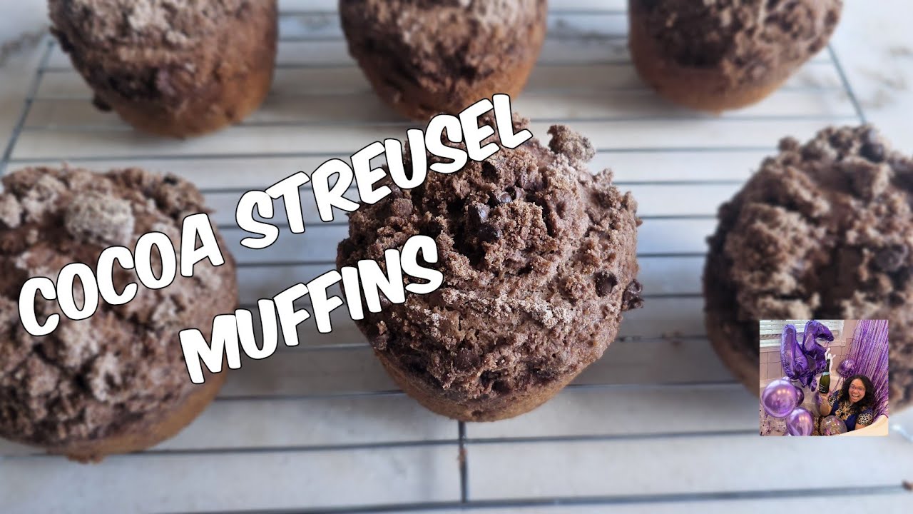 Cocoa Streusel Muffins #Muffins #Recipe #food