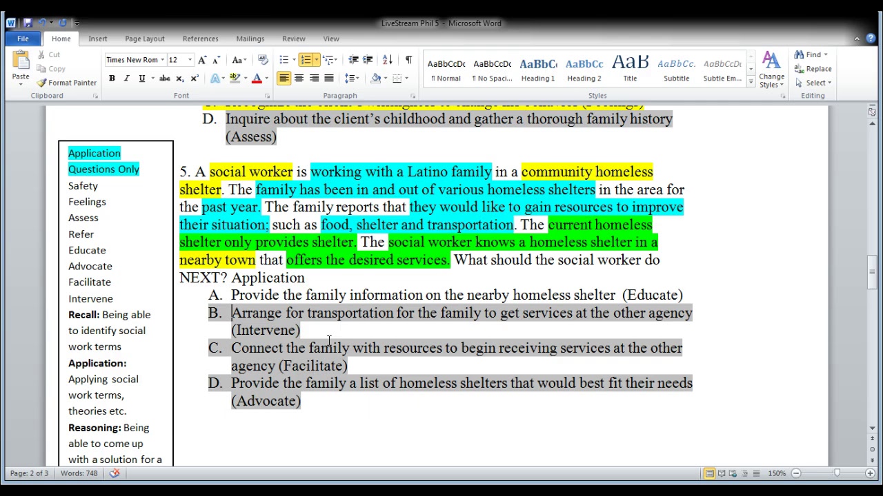 ASWB Masters/Clinical Exam Practice Questions