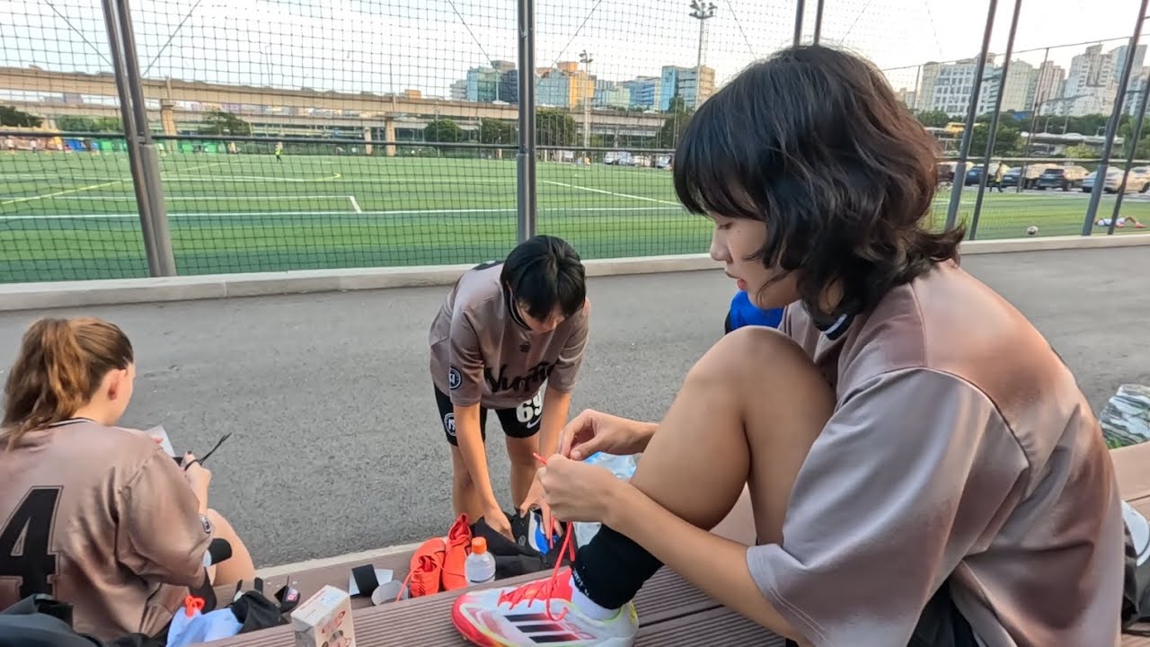 축구 후 삼겹살에 소맥 말아먹는 브이로그