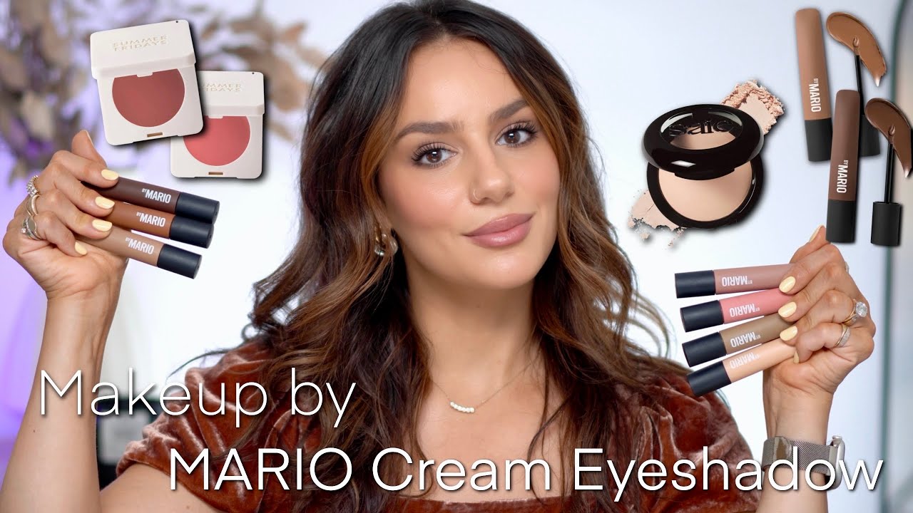 MAKEUP BY MARIO CREAM EYESHADOWS + SAIE BAKED POWDER & SUMMER FRIDAY CREAM BLUSH || Tania B Wells
