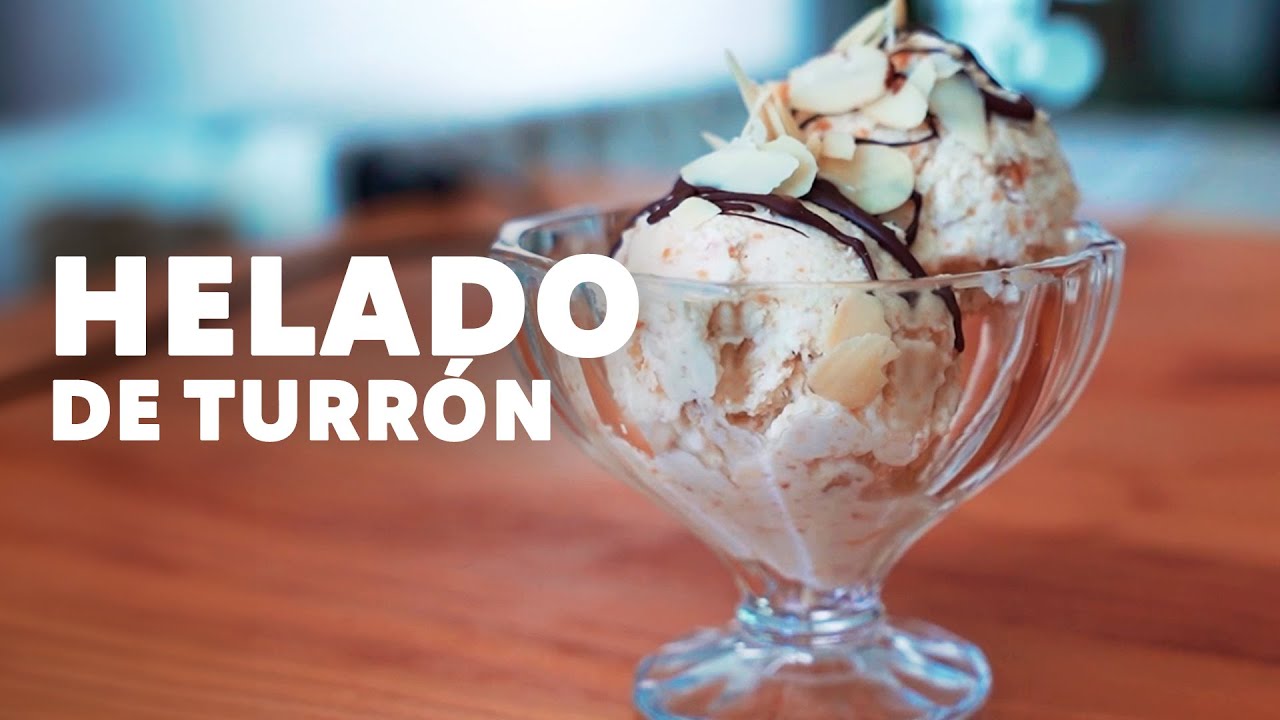 Cómo hacer helado de turrón casero 🍨😍 ¡Súper fácil!