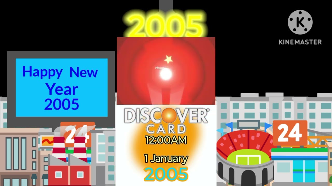 Happy new year 2005 Goodbye 2004 Countdown Discover card
