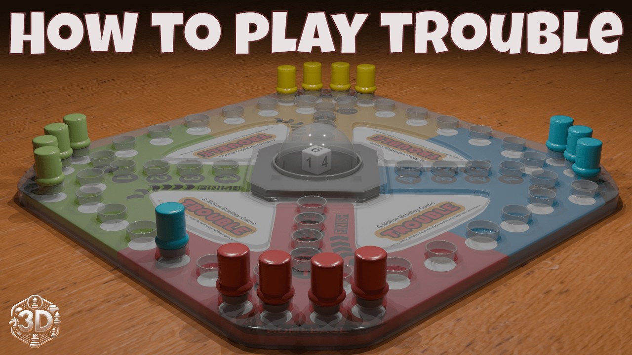 How To Play Trouble Board Game | 3D Animation for Easy Learning