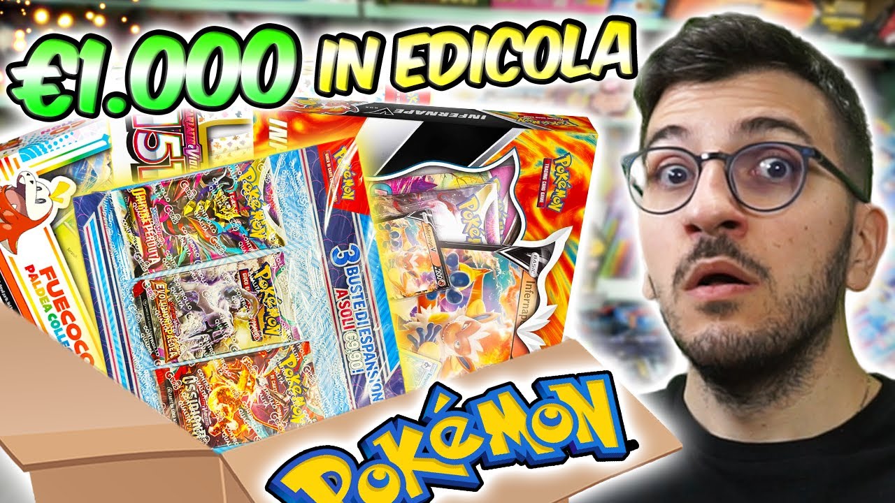 COMPRO &euro;1.000 di CARTE POKEMON girando TUTTE le EDICOLE che TROVO!