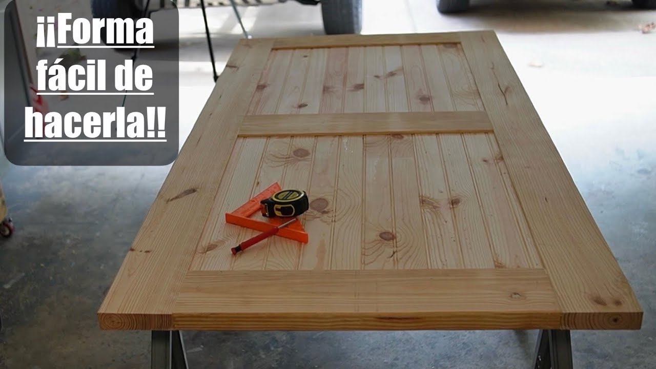 Cómo hacer una puerta de madera 