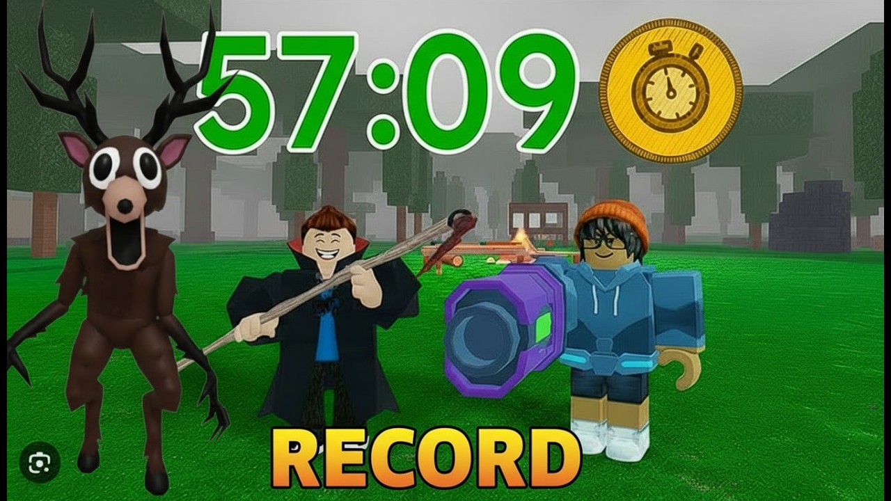 BATEMOS NOSSO RECORD EM DUO NO 99 NOITES NA FLORESTA! Roblox