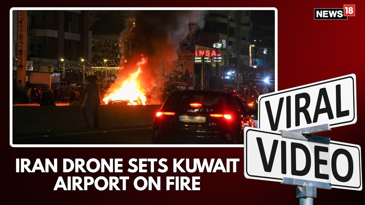 Iran Drone Strike Triggers Fire at Kuwait International Airport Fuel Tanks | Iran War | N18S
