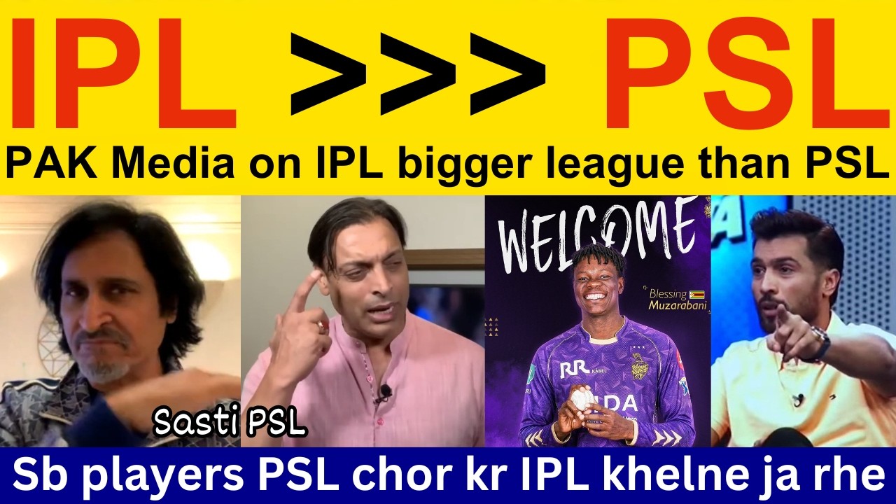 Pak Media Crying on players leaving PSL for IPL 2026 | Shoaib Akhtar angry on IPL vs PSL comparison