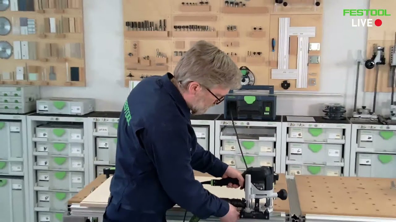 Festool LIVE [NL] 🔴 De nieuwste bovenfrees OF 1010 R & toebehoren
