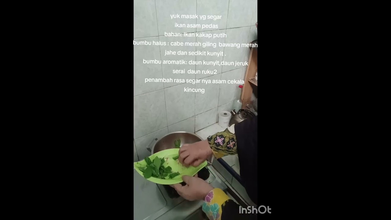 Masak asam pedas ikan Kakap putih ,yg segar dan enak 