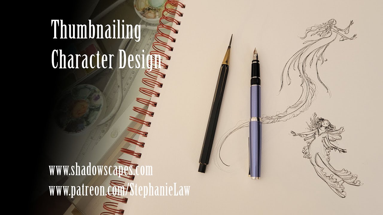 Mermaid Thumbnailing Character Design
