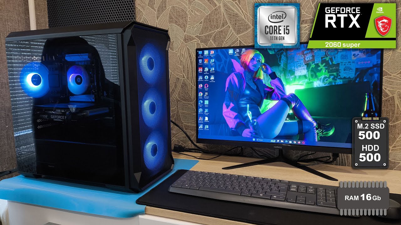 PC i5-11400f/16Gb/M.2 500Gb+hdd500Gb/RTX 2060 super