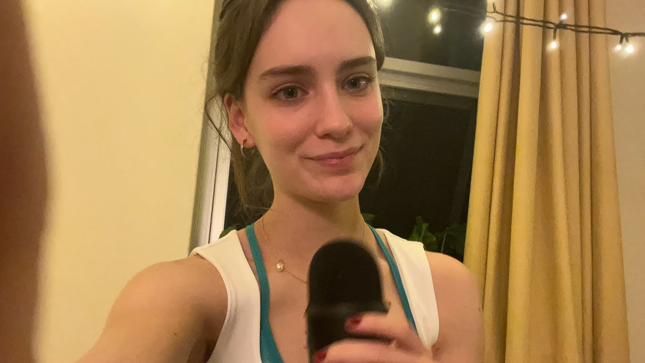 up CLOSE breathy whisper ramble cuz I can’t sleep, fav ASMRtists… (high sensitivity mic)