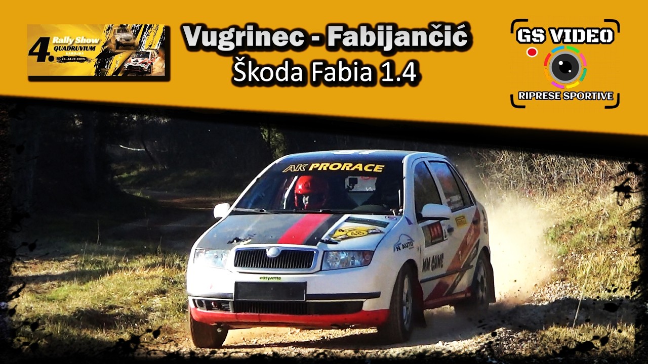 4. Rally Show Quadruvium 2025 | Toni Vugrinec - Matija Fabijančić | Škoda Fabia 1.4